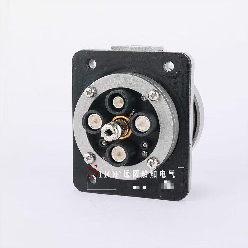 Marine aluminum alloy shore power plug and socket CTM3-4/63 high current 125/250/350A Jinding/250A shore power socket CCS certificate