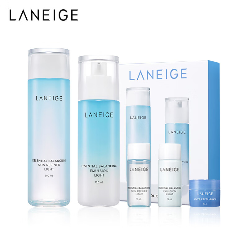 LANEIGE reservoir lotion gift box 385ml refreshing five-piece set imported New Year gift