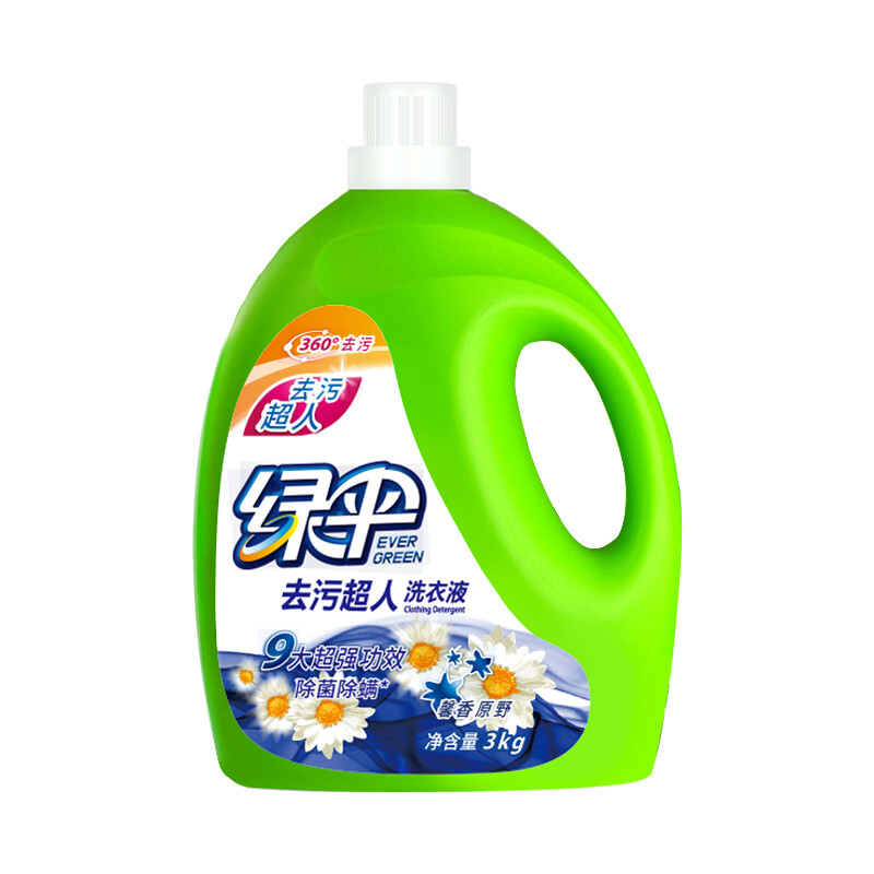 Green Umbrella Decontamination Superman Laundry Detergent Xinxiang Yuanye 6 pounds sterilization and mite removal deep cleaning without fluorescent agent