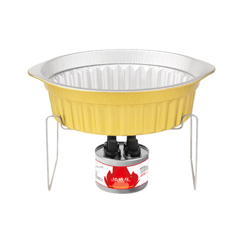 Faxilong disposable hot pot outdoor aluminum foil tin foil pot camping picnic packing box student dormitory set for 2-3 people