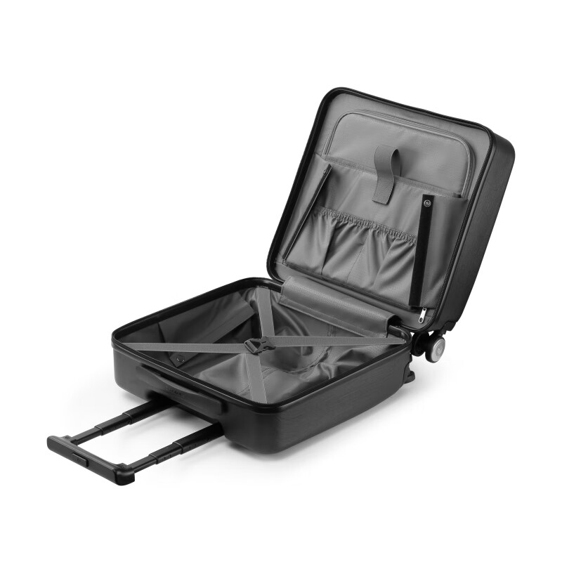Samsonite Trolley Case TQ9*09004 Black 18-inch Carry-on Case Black Trolley Case Zipper