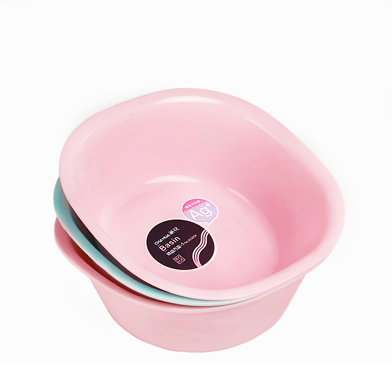 Camellia (CHAHUA) plastic washbasin baby washbasin baby washbasin home bathroom supplies children's butt basin light blue_1 small square basin