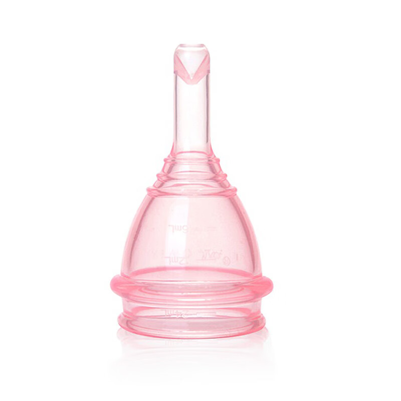AIWO Beibei Menstrual Cup Silicone Drainable Menstrual Cup, a magical device for aunties to prevent side leakage during menstrual period and can be used for swimming. The second generation new model can drain liquid. Transparent powder + gift pack M size