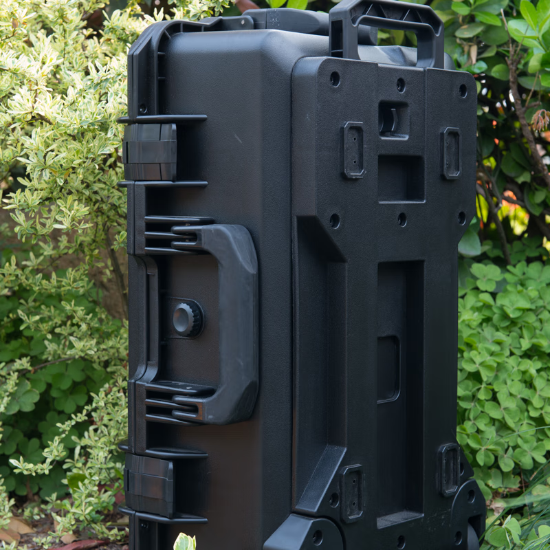 SMRITI heritage protective box black large trolley box thickened waterproof and dustproof multi-functional equipment tool box S5236 black empty box