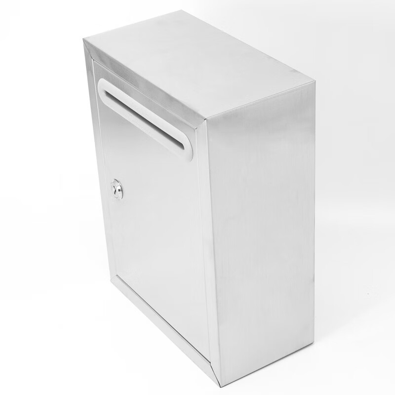 Hasdick thickened stainless steel opinion box waterproof complaint and suggestion box mailbox wall-mounted report box small size without holes