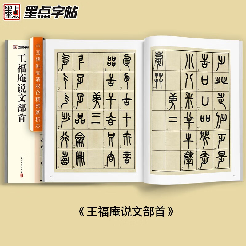 Radicals of Wang Fu'an's essays/high-definition color printed analysis of Chinese inscriptions