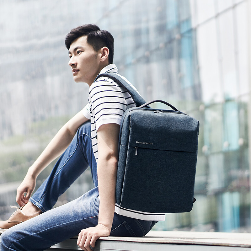 Xiaomi (MI) Minimalist Urban Backpack Men's Computer Bag Travel Business Backpack Women's School Bag Business Backpack Dark Gray
