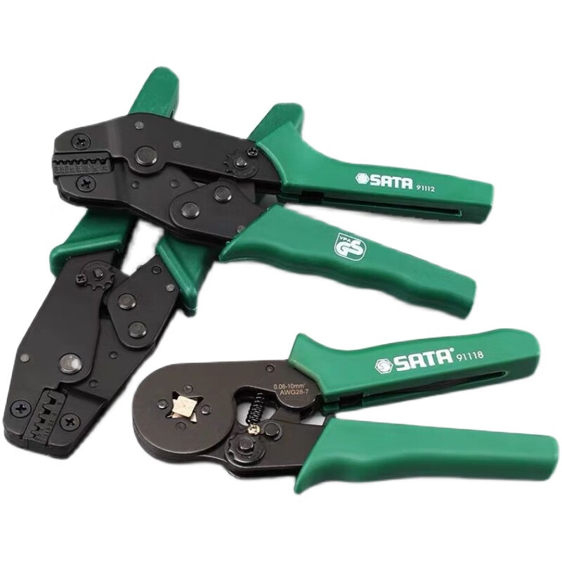 SATA 91116 Precision Bare Terminal Crimping Plier 7.5 (0.5-6MM2)