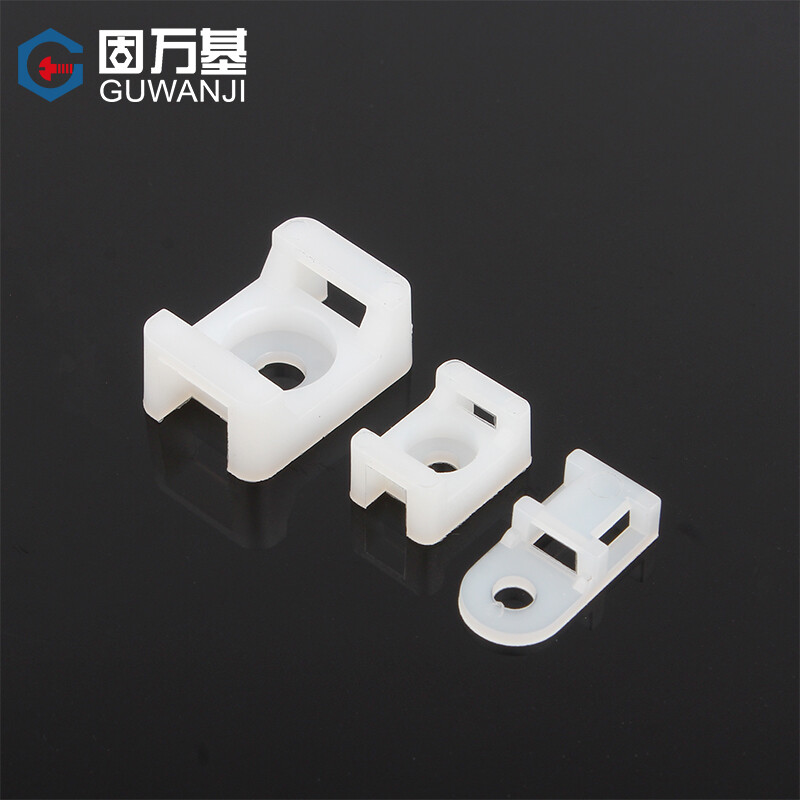 Guwanji saddle-shaped wire holder, cable clip, cable organizer, tie holder, screw hole seat, wire and cable harness buckle, black STM-2 50 pcs