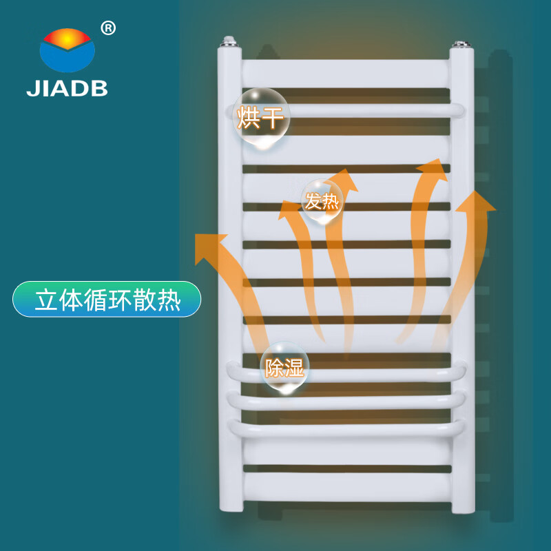 JIADB Home Depot Radiator Small Back Basket Bathroom Radiator Household Plumbing Wall-Mounted Steel Flat Tube Back Basket 400x600mm