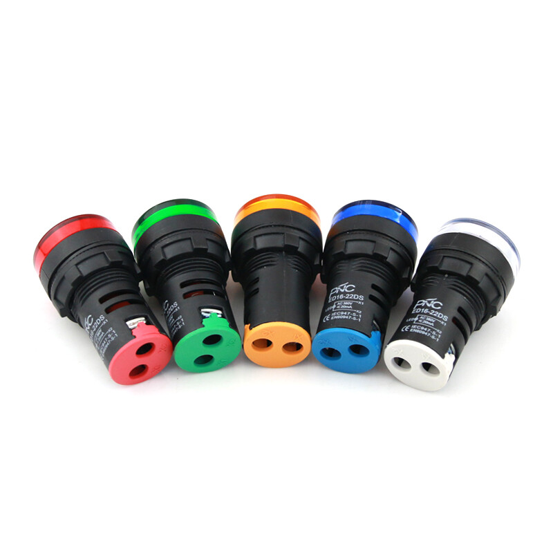 LED signal light power indicator AD/ED16-22DS 12V24V 220V380V 22MM red, green, yellow and blue green AC 380