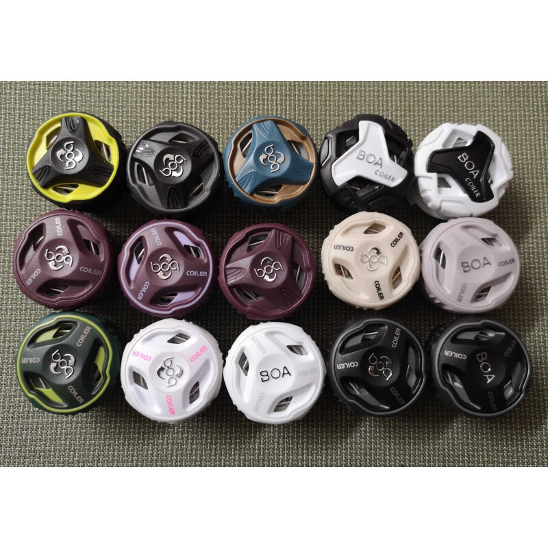 Boa knob accessories, steel wire for quick wear and comfort, lock, suitable for ski boots, mountaineering shoes, car boot replacement and repair, night black