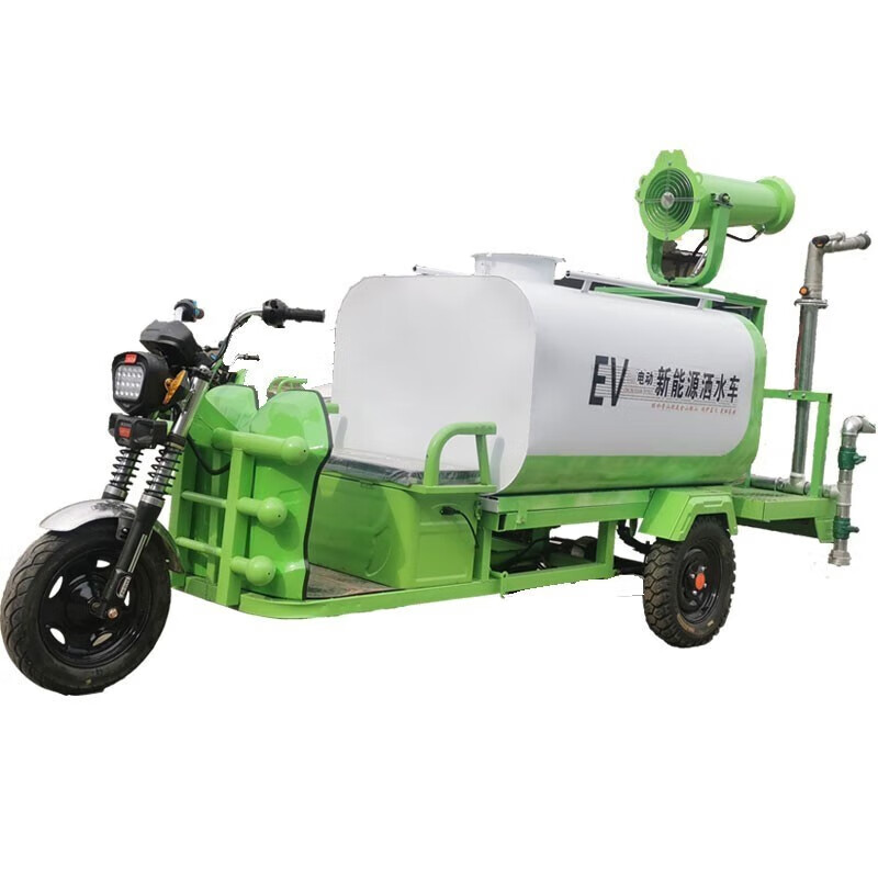 Canzhi vehicle-mounted fog cannon machine construction site engineering small electric three-wheel fog cannon truck sprinkler truck fog cannon truck breeding construction site dust removal 0.8 square meters 3-in-1 fog cannon + spray + water gun