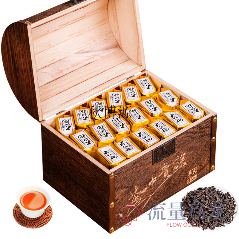 Qiu Boyuan Authentic Wuyi Mountain Rock Tea Dahongpao Tea Zhengyan Cinnamon Tea Oolong Tea Gift Box 400g