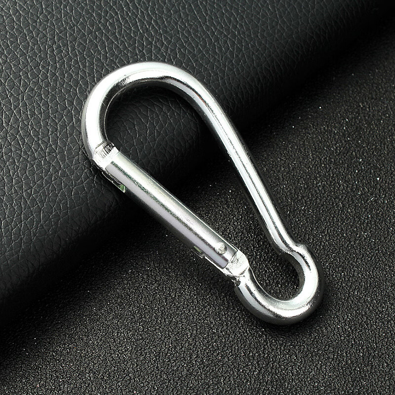 Deqi 304 stainless steel spring buckle safety buckle lifting buckle lock carabiner quick buckle safety buckle lock M4 standard type
