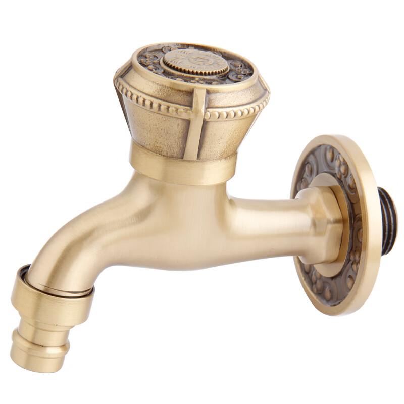 Old Coppersmith (LTJ) Gujia washing machine 4-minute special faucet antique European mop pool faucet full copper extended household bronze mop pool faucet