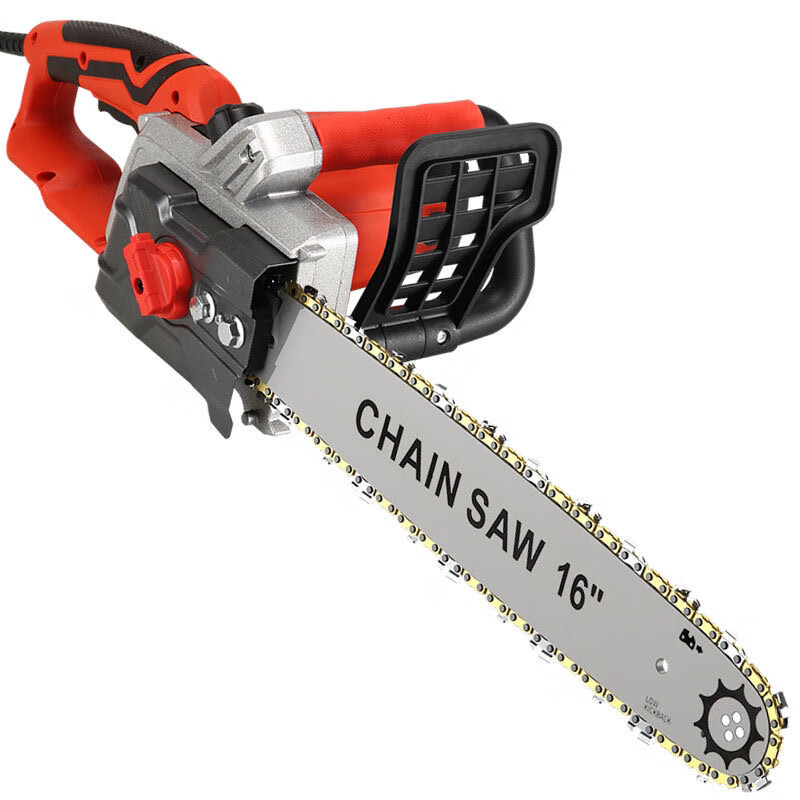 Electric chain saw, household electric logging saw, high-power handheld electric saw, woodworking saw, industrial model, 8 meters, 16 inches, one chain