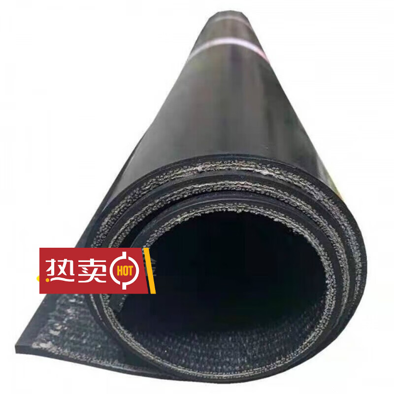 He Jiangong rubber sheet paving the bottom of the car Dongfeng carriage conveyor belt rubber rubber foot pads non-slip wear-resistant insulating floor mat 3 meters long 2.2 meters wide (5 mm thick two-layer sandwich line)