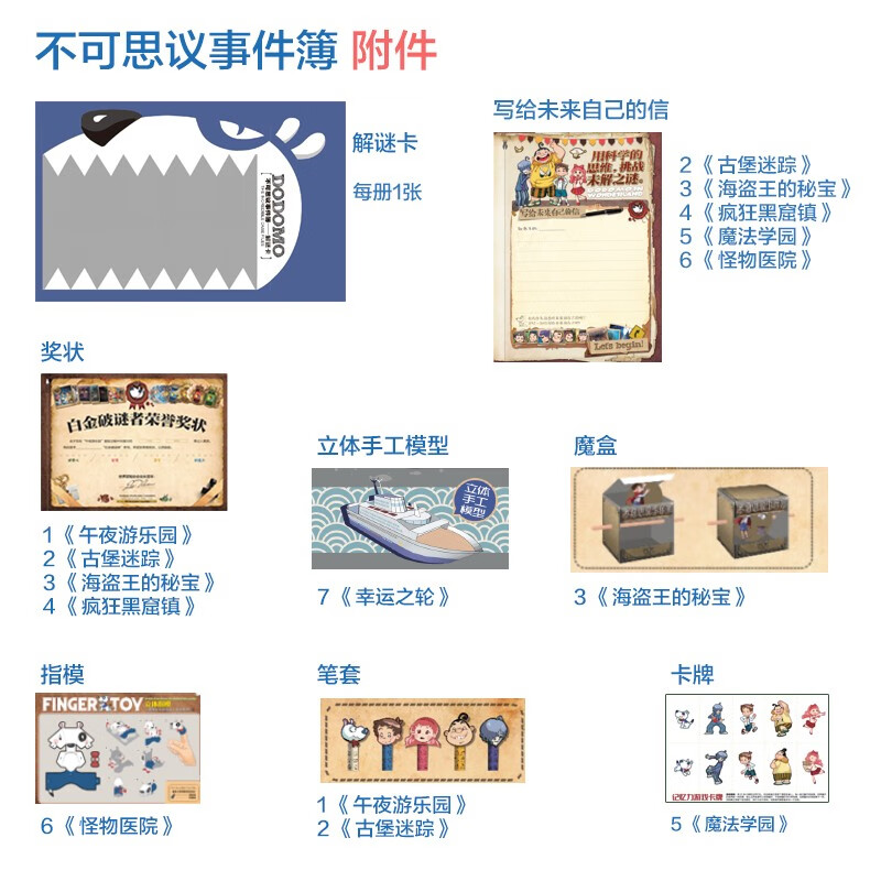 Book of Mysterious Events Series (set of 7 volumes in total)