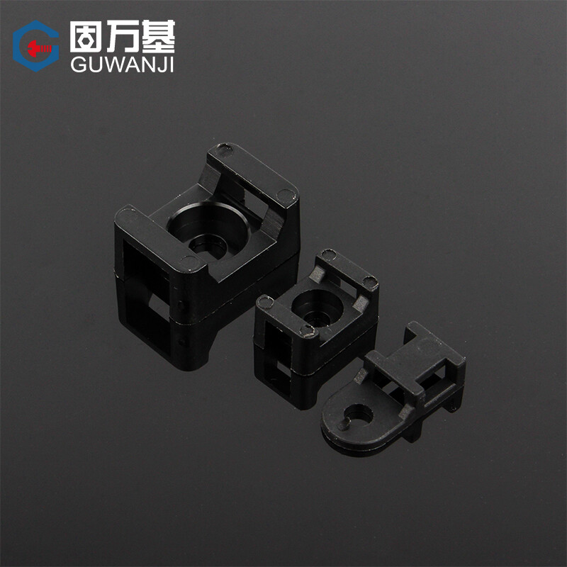 Guwanji saddle-shaped wire holder, cable clip, cable organizer, tie holder, screw hole seat, wire and cable harness buckle, black STM-2 50 pcs