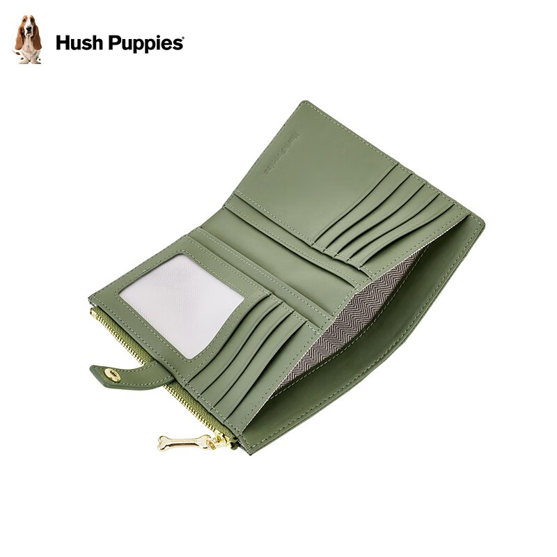 Hush Puppies Women's Wallet Card Holder Key Bag Casual Simple Multi-Function Convenient Travel Coin Purse Bag Birthday Gift Green HC-137273845