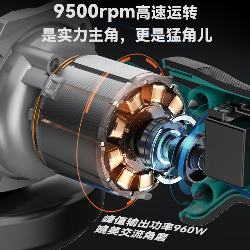 Dayi angle grinder 40-100-2 high power 40V multifunctional cutting and grinding machine polishing high power polishing machine