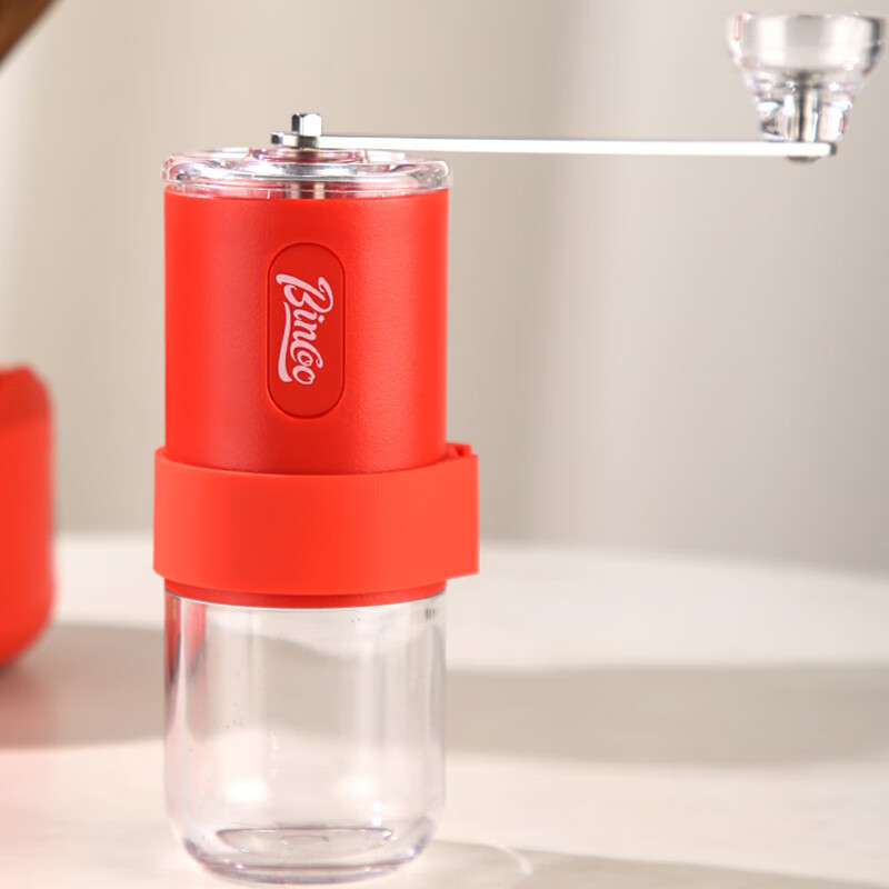 Bincoo Moka Pot Gift Box Italian Hand-brewed Coffee Pot Set Electric Stove Hand-cranked Coffee Machine Gift Red High-end Gift Box Red Pot 6-piece Set