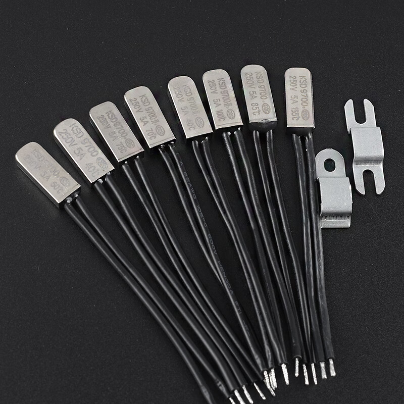 KSD9700 normally open temperature control switch 5A temperature thermal protector 40/45/50/60/90/95/100~150 degrees normally open 95 degrees (5 pieces)