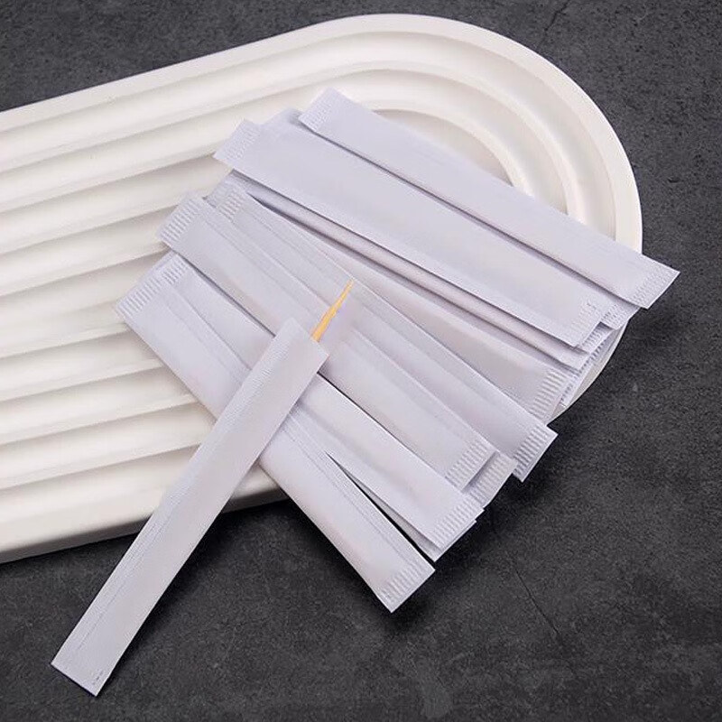 Haiyi Duo 1000 pieces disposable toothpicks for hotel catering and home use special paper individually packaged single toothpicks 1000 pieces individually packed disposable toothpicks