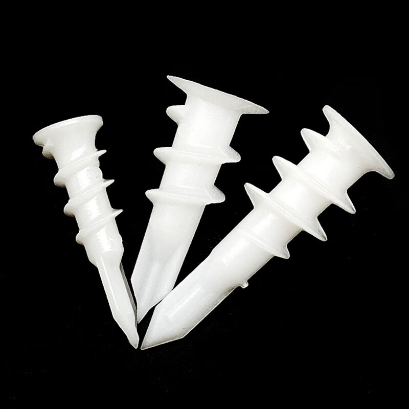 Nylon gypsum board expansion screw for curtains gypsum board expansion screw screw-in gypsum board expansion plug Henghu self-tapping plastic screw M13*42 (100 pieces)
