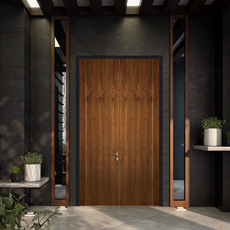 Yuelongmen Intelligent Armored Door Smart Door Fingerprint Password Lock Anti-theft Door Entry Door Porch Customized Carved Aluminum Door XT510 Non-standard Customized Sizes Contact Customer Service for Details