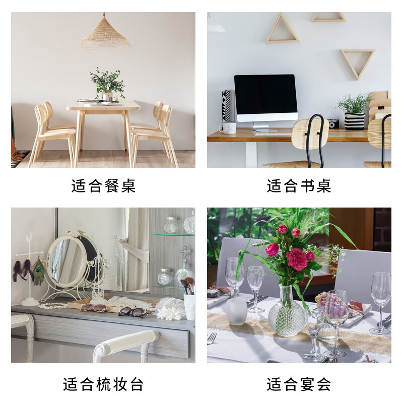 MEIWA tablecloth waterproof, oil-proof, anti-scalding lace rectangular tablecloth coffee table cloth tablecloth table mat 130*180cm orange