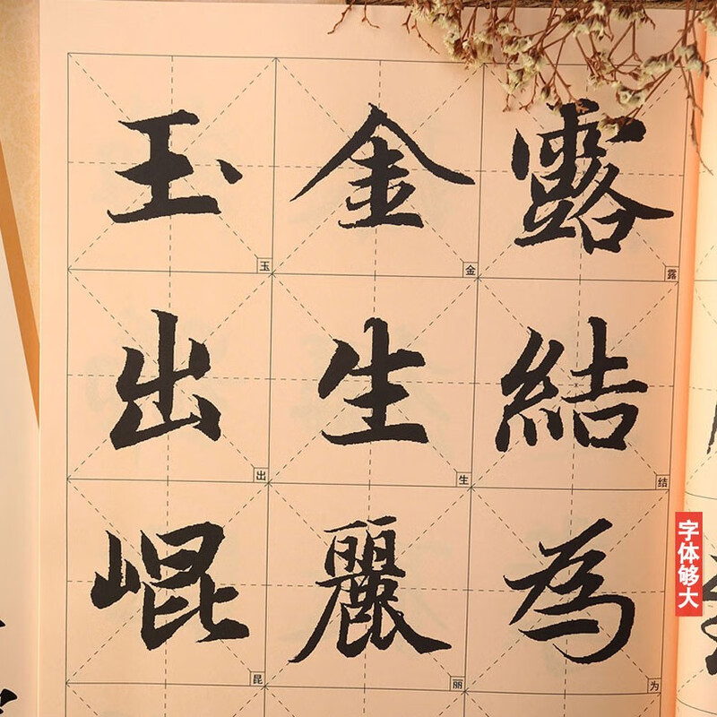 Zhao Mengfu's Thousand-Character Regular Script, 8-format, high-definition enlarged version of the full text in rice format, selected calligraphy treasures from past dynasties, Zhao Ti Xing Kai calligraphy beginners' introductory brush practice calligraphy book, Jiangsu Phoenix Art Publishing House