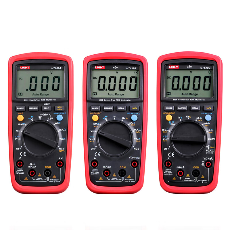 Unilide UT139A/B/C/E digital multimeter universal meter true effective value automatic range high-precision electrician multimeter UT139B
