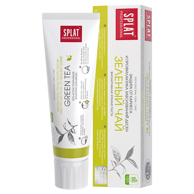SPLAT Russia National Pavilion SPLAT Professional Series Imported Bioactive Toothpaste 100ml Green Tea 100ml*1 stick