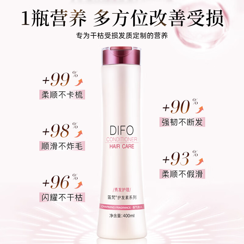 DIFO Hyaluronic Acid Hair Mask Hydrating Conditioner Deeply Nourishing for Perm and Dyeing Suitable for Smoothing Frizz JD.com self-operated 400ml
