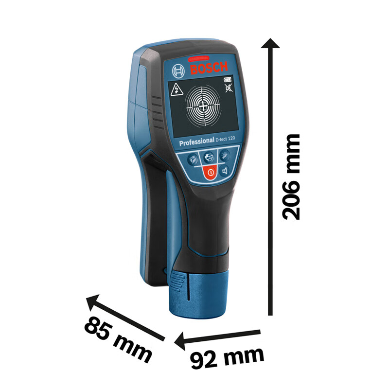 Bosch (BOSCH) wall detector metal steel wire and cable water-containing plastic pipe wood detector D-tect 120