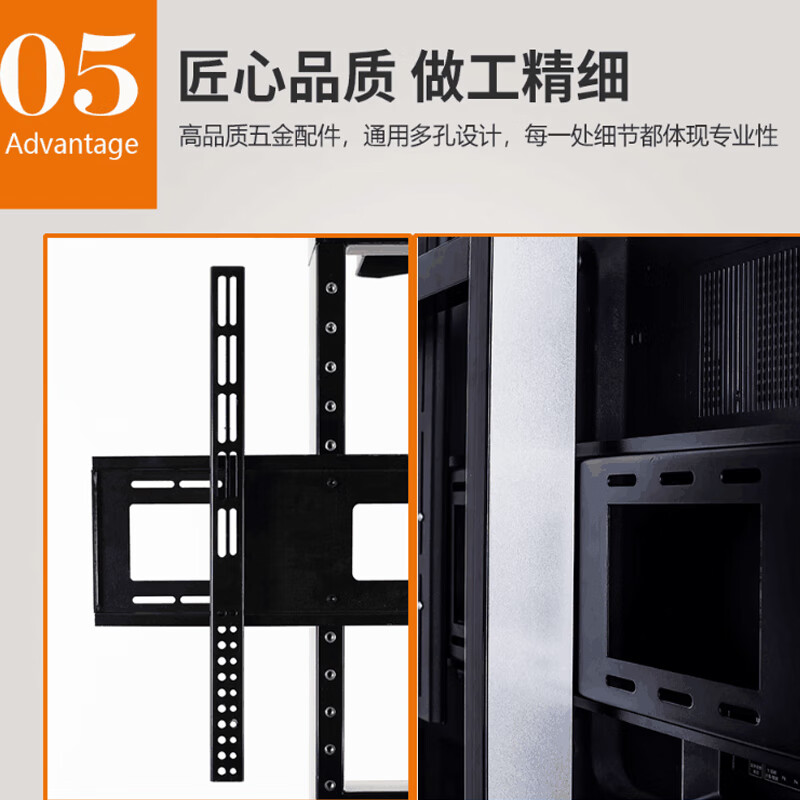 BIOOM MOUNT blooming 60-100-inch TV mobile stand video conferencing floor stand Xiaomi Hisense Skyworth TCL Huawei dual-screen TV floor cart large load-bearing can be lifted Piano Black T96 Universal 60-100 inches 136 kg load-bearing