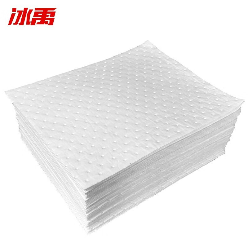 Bingyu BYyc-282 Industrial oil-absorbing cotton, oil-absorbing sheet, powerful cleaning oil-absorbing pad, white 40cm*50cm*2mm (100 pieces)