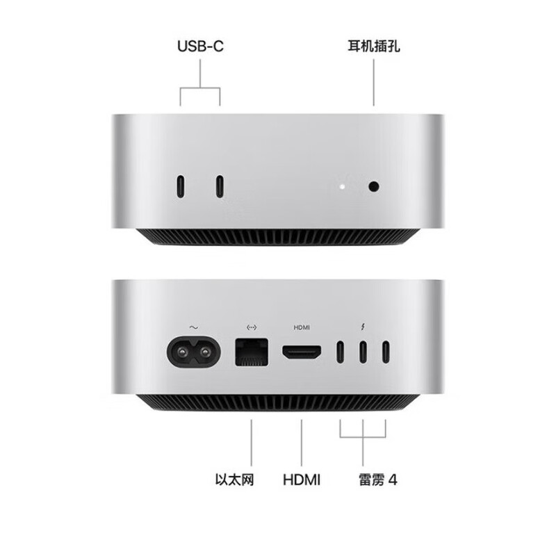Apple Mac mini second-hand Apple mini host new M4/M1/M2 Pro chip desktop small host video editing and photo editing office design 23 M2Pro chips (10+16) 16+512G 95% new