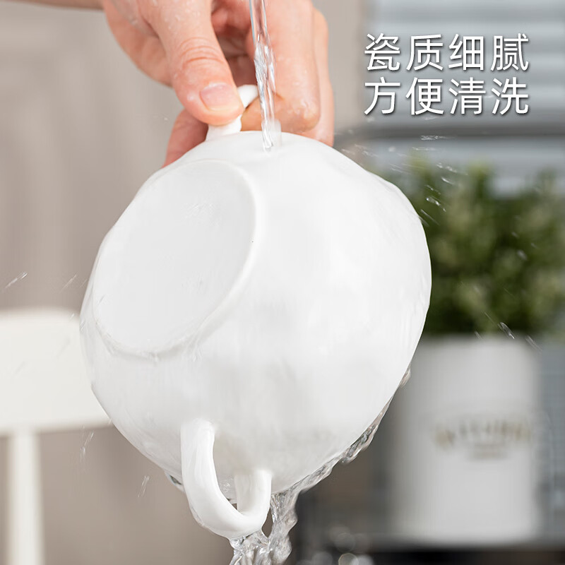 Half Life Steamed Egg Bowl Baby Food Complementary Bowl Steamed Egg Custard Special Covered Ceramic Small Steaming Bowl Double-Eared Bowl Home Steamed Egg Custard Bowl