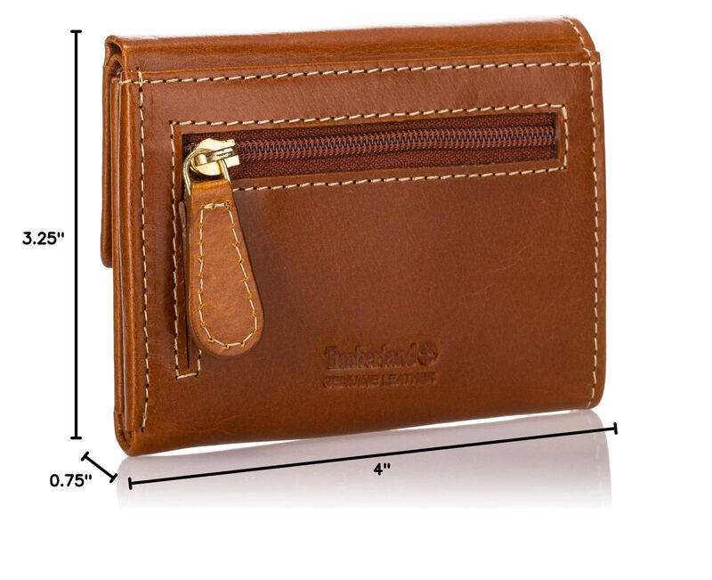 Timberland Timberland Women's Leather RFID Small Index Snap Wallet Wallet Cognac (Buff) one size