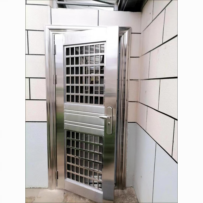 Qinkai 304 thickened stainless steel entry door anti-mosquito breathable composite door anti-theft door luxury color plate custom door main picture 304 thick