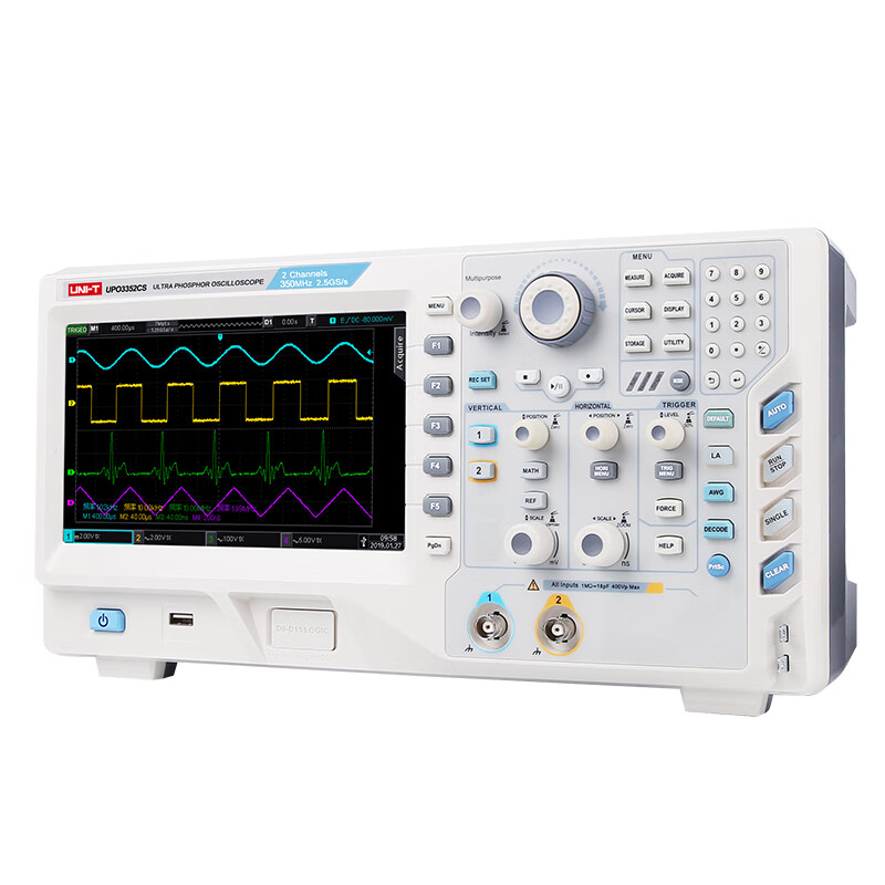 Uni-T industrial product Uni-T high-precision digital fluorescence oscilloscope dual-channel 350M bandwidth industrial product UPO3352CS (dual-channel 350M bandwidth