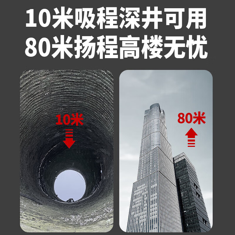 Wittmann 600W household booster pump self-priming pump hot water fully automatic well water pipeline whole house pump can be installed at home