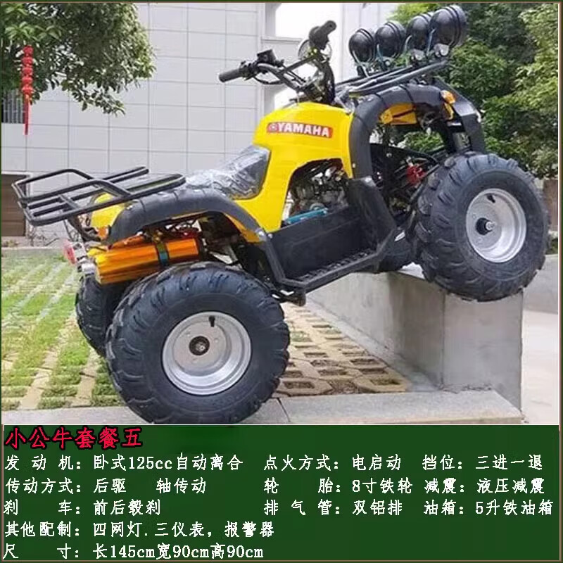 Septi ATV four-wheel off-road motorcycle all-terrain Big Bull automatic electric mountain motorcycle four-wheel drive gasoline Little Bull package five