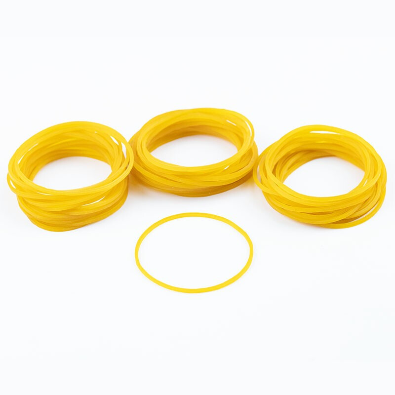 Hasdick Beijing Warehouse Delivery HK-525 Transparent Yellow Rubber Band Kraft Rubber Band Diameter 2.8cm One pound
