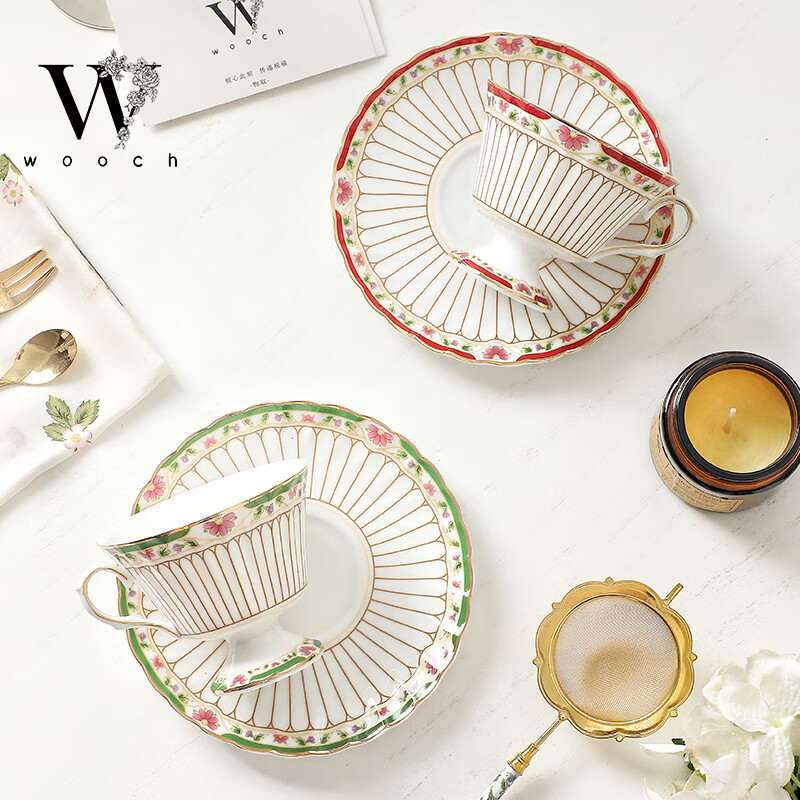 WOOCH Garden tall coffee cup gift box with beautiful appearance and exquisite afternoon tea as a housewarming gift for your best friend