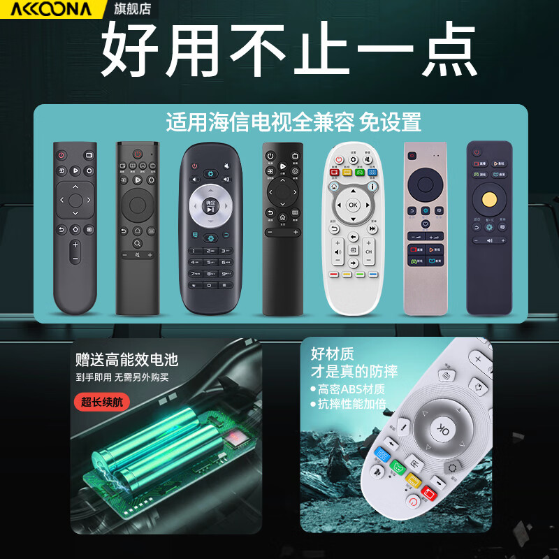 Accoona is suitable for Hisense TV remote control universal LCD CN3A57 CN3A17 CN3A75 CN3V75(0100) HZ32E35A 60E3F