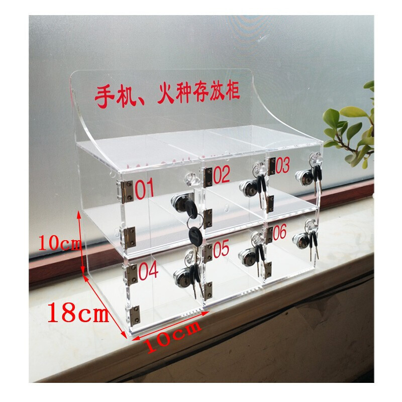 Applicable fire storage box can be customized transparent fire collection box storage box workshop lighter mobile phone cabinet fire storage box 20*10*10 cm